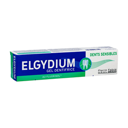 Elgydium Dentifrice Sensibilité 75 ml - Action Chlorhexidine et Fluorinol, Réduit la Sensibilité Dentaire
