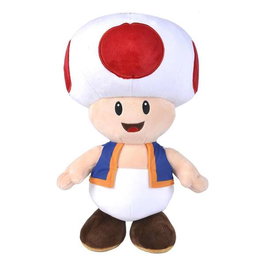 Smoby - Peluche Toad (Super Mario) 40 cm - Peluche officielle - Langue de la boîte : Espagnol, Portugais