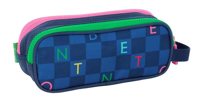 Safta Portatodo double Benetton "Damero", boîte de rangement, 21 x 8 x 6 cm