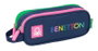 Safta Portatodo double Benetton "Damero", boîte de rangement, 21 x 8 x 6 cm