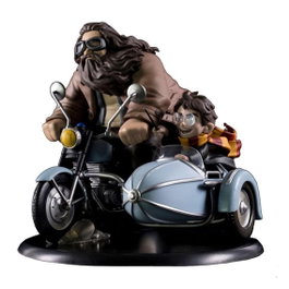 Quantum Mechanix Harry Potter et Rubeus Hagrid sur la moto magique