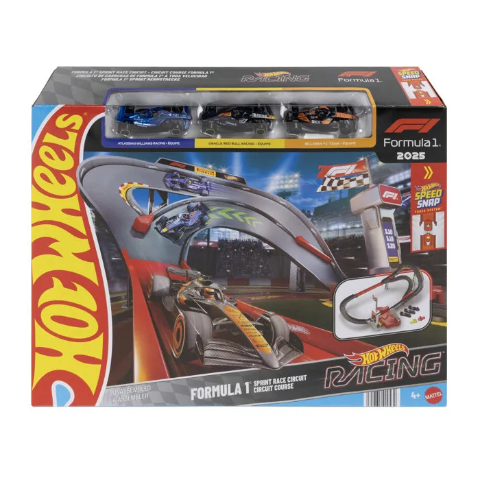 Mattel Hot Wheels Circuit Course F1 avec 3 véhicules 1/64 Mattel Hot Wheels Circuit Course F1 avec 3 véhicules 1/64