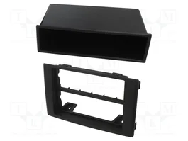 PER.PIC. Cadre de radio 1 DIN noir pour Iveco Daily 2005-2006