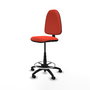 PIQUERAS Y CRESPO Tabouret de Bureau Tissu Orange Foncé