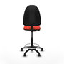 PIQUERAS Y CRESPO Tabouret de Bureau Tissu Orange Foncé