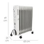 ORYX Radiateur à huile 2500W 11 Éléments
