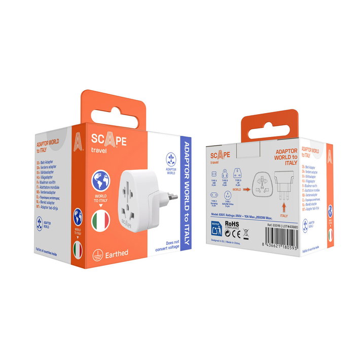 Multiprise Scape Travel 830IT Plastique 10 A Multiprise Scape Travel 830IT Plastique 10 A