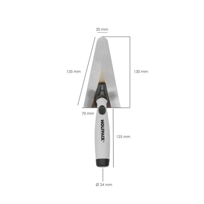 WOLFPACK LINEA PROFESIONAL Truelle Maurer Gummy-grip 342 / 130 mm
