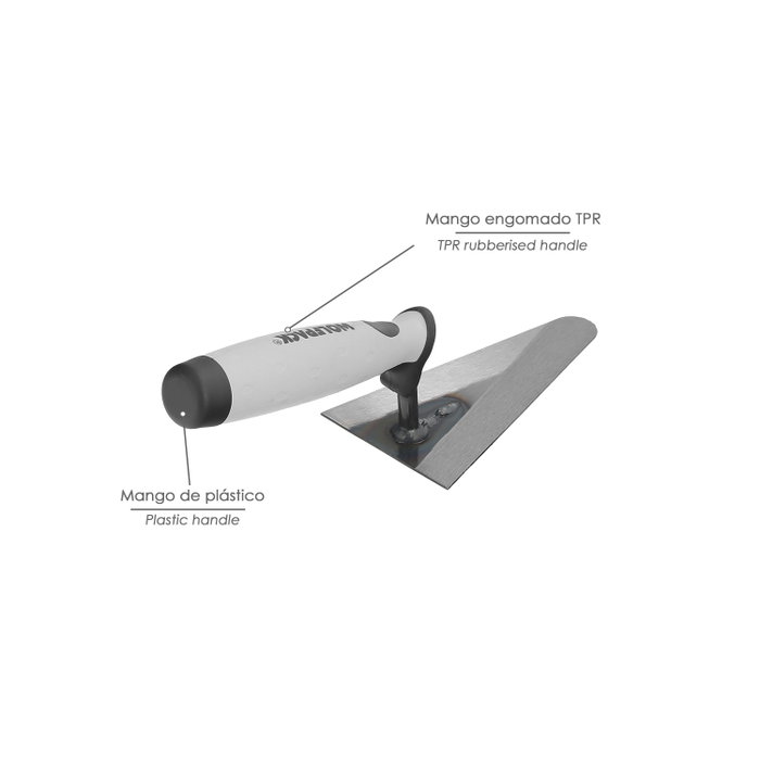 WOLFPACK LINEA PROFESIONAL Truelle Maurer Gummy-grip 342 / 130 mm