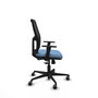 PIQUERAS Y CRESPO Chaise Alfera Synchro 4 positions Bleu ciel et Noir