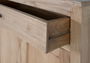 GINER Y COLOMER Buffet en bois massif de mindi design naturel - 2 tiroirs et 4 portes avec rangement spacieux pour salon ou salle à manger