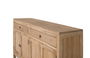 GINER Y COLOMER Buffet en bois massif de mindi design naturel - 2 tiroirs et 4 portes avec rangement spacieux pour salon ou salle à manger