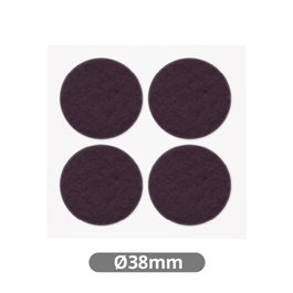 GSC Evolution Set de 4 feutres adhésifs ronds Ø38mm - Marron