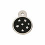 Plaque d'identification pour collier Imarc PetScribe Passion Noir Argent