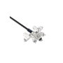 Kensington N17 Câble antivol à clé pour ordinateur portable et tablette Dell avec encoche de sécurité Wedge - Câble en acier carbone et serrure 5 mm anti-crochetage