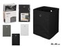 Kipit Boîte Pliante Organisatrice 30x30x45 cm Blanc Gris Noir Tissu TNT Carton (Set de 12)