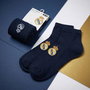 Cerdá Pack de 2 chaussettes Real Madrid - Couleur Bleu foncé, pointure 35-38, taille unique, dimensions 8.0 x 23.0 x 2.5 cm