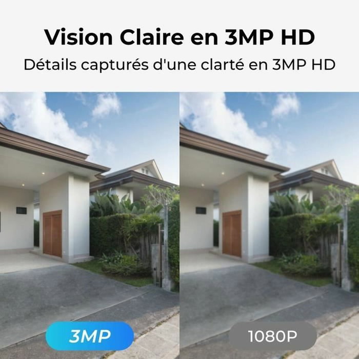 Reolink B320 Caméra extérieure Solaire 3 MP - Blanc Reolink B320 Caméra extérieure Solaire 3 MP - Blanc