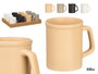 Vessia Jarra en Céramique Assortiment Couleurs Neutres Beige Blanc Gris Noir 550 ml 13x12x9 cm (Set de 24)
