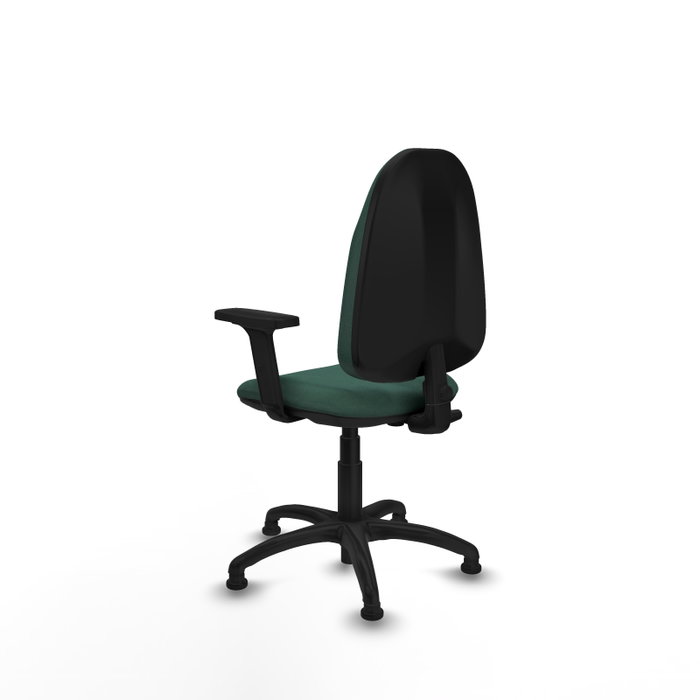 PIQUERAS Y CRESPO Chaise de bureau Algarra, vert bouteille, accoudoirs 2D