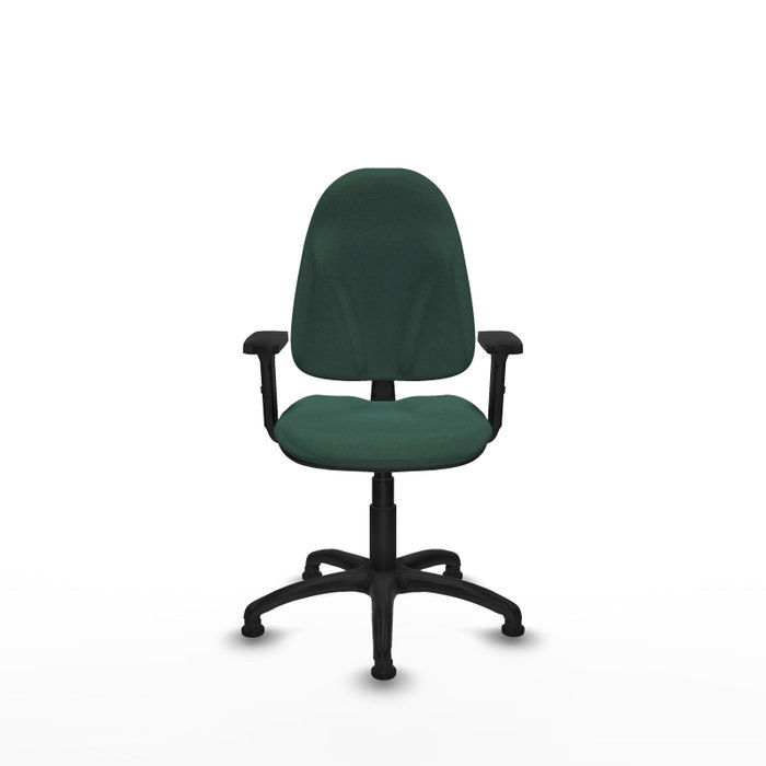 PIQUERAS Y CRESPO Chaise de bureau Algarra, vert bouteille, accoudoirs 2D