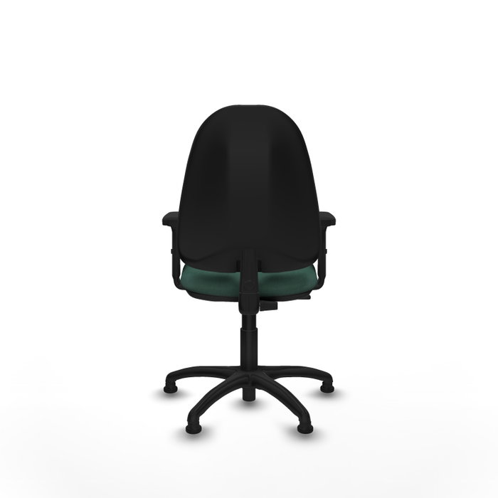 PIQUERAS Y CRESPO Chaise de bureau Algarra, vert bouteille, accoudoirs 2D