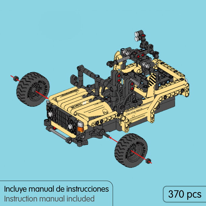 IM Master Set de construction 2 en 1 Véhicule militaire - 370 Pièces