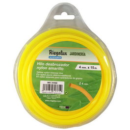 Riegolux RGX HILO DESBROZADORA NYLON RED 4,0MMX 15M AMAR.B