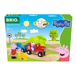 Brio BRIO World 36123 - Circuit de Train en Bois Peppa Pig Complet 18 Pièces avec Figurines Peppa et George - Jouet dès 3 ans