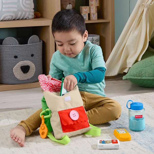 Fisher-Price Busy Bea - Mochila Bosque de la Amistad - Sac à dos enfant - 28x8x29 cm - Dès 18 mois Fisher-Price Busy Bea - Mochila Bosque de la Amistad - Sac à dos enfant - 28x8x29 cm - Dès 18 mois