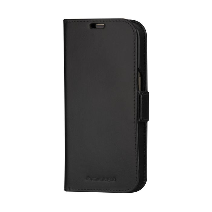 dbramante1928 Étui portefeuille Lynge pour iPhone 15 Pro Max avec support amovible - Noir - Protection RFID, cuir pleine fleur, recharge sans fil