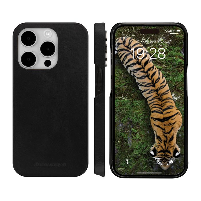 dbramante1928 Étui portefeuille Lynge pour iPhone 15 Pro Max avec support amovible - Noir - Protection RFID, cuir pleine fleur, recharge sans fil
