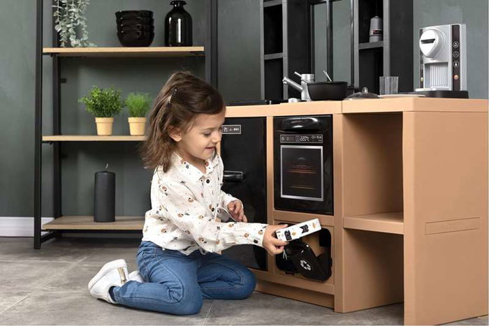 Smoby Cuisine Loft avec 32 accessoires, design industriel