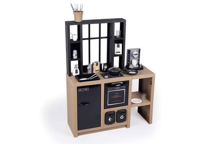 Smoby Cuisine Loft avec 32 accessoires, design industriel
