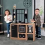 Smoby Cuisine pour enfants Loft avec 32 accessoires, design industriel, plan de travail 50 cm, à partir de 3 ans