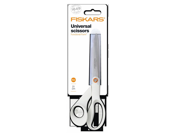 Fiskars Ciseaux universels Functional Form blancs 21cm