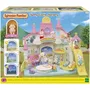 Sylvanian Families - La Crèche Ensoleillée - Table de jeu interactive avec toboggan, piano, balançoire et bébé Lapin Béliers - Jouet bébé