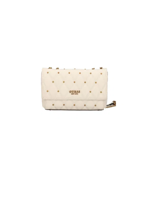 Guess Triana Sac bandoulière en textile Ivoire HWQS8553210 Guess Triana Sac bandoulière en textile Ivoire HWQS8553210