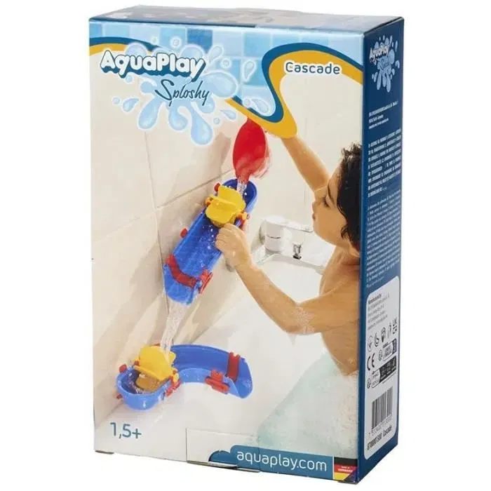 Simba - Aquaplay Sploshy Cascade - Jeu de circuit d'eau pour le bain - Jeu éducatif avec bateau et cascade pour enfants de 3 à 6 ans