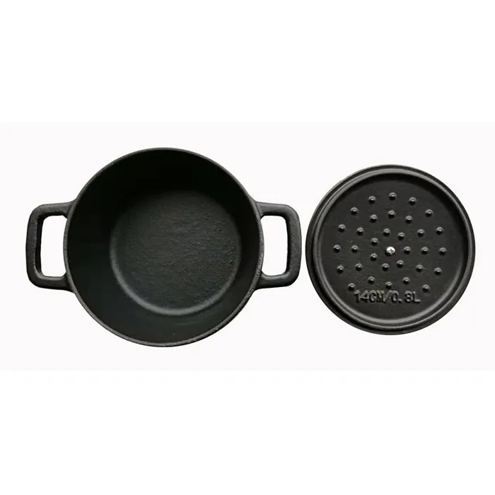 Baumalu Cocotte Ronde Mini 14 en Fonte avec Couvercle Baumalu Cocotte Ronde Mini 14 en Fonte avec Couvercle