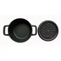 Baumalu Cocotte Ronde Mini 14 en Fonte avec Couvercle