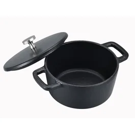 Baumalu Cocotte Ronde Mini 14 en Fonte avec Couvercle