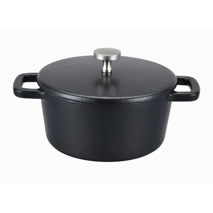 Baumalu Cocotte Ronde Mini 14 en Fonte avec Couvercle Baumalu Cocotte Ronde Mini 14 en Fonte avec Couvercle