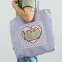ERIK Sac shopping premium Moments Pusheen, avec fermeture à zip et poche extérieure, 100% coton, Dimensions 35x40x10 cm