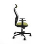 Piqueras y Crespo Chaise de Bureau Jorquera Vert Olive et Blanc