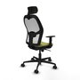 Piqueras y Crespo Chaise de Bureau Jorquera Vert Olive et Blanc