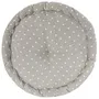 Today - Coussin de sol rond - Collection Charme - Imprimé Constance - Coton effet lin - 40 x 12 cm