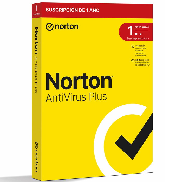Norton Antivirus Plus 2 postes, version espagnole, protection en temps réel, gestionnaire de mots de passe, pare-feu intelligent, sauvegarde cloud Norton Antivirus Plus 2 postes, version espagnole, protection en temps réel, gestionnaire de mots de passe, pare-feu intelligent, sauvegarde cloud