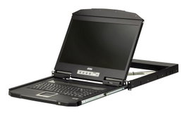 Aten CL3700 Console KVM LCD 18,5 pouces, HDMI/USB, Clavier Italien, Noir