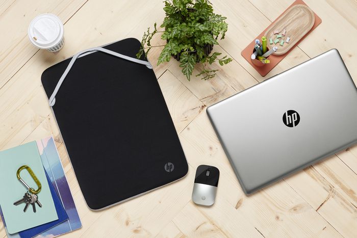 HP Housse de protection réversible en néoprène pour ordinateur portable 15,6 pouces - Protection contre les chocs et rayures - Design réversible bleu